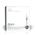 Koax Kábel Tekercsben | RG59 | 75 Ohm | Dupla Szigeteléssel | ECA | 50.0 m | Coax | PVC | Fehér | Ajándék Dobozban