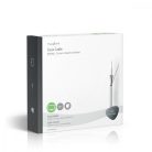 Koax Kábel Tekercsben | RG59U | 75 Ohm | Dupla Szigeteléssel | ECA | 25.0 m | Coax | PVC | Fehér | Ajándék Dobozban