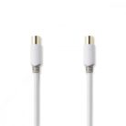 Koaxiális Kábel | IEC (Koax) Dugasz | IEC (Koax) Dugasz | Aranyozott | 75 Ohm | Egyes Árnyékolás | 5.00 m | Kerek | PVC | Fehér | Műanyag Zacskó