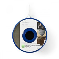   Koax Kábel Tekercsben | RG59U | 75 Ohm | Dupla Szigeteléssel | ECA | 10.0 m | Coax | PVC | Fehér | Tekercsben
