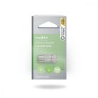 Műholdas és antenna adapter | F Dugasz | IEC (Koax) Aljzat | Nikkelezett | 75 Ohm | Egyenes | Fém | Ezüst | 1 db | Doboz