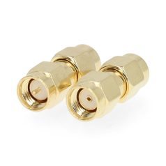   SMA adapter | SMA Dugasz Fordított Polaritás | SMA Dugasz | Aranyozott | 50 Ohm | Egyenes | Réz | Arany | 2 db | Doboz