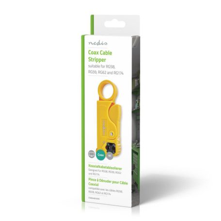 Kábelcsupaszító fogó | Szigetelés Eltávolító Eszköz | Acél / PVC | Fekete / Sárga