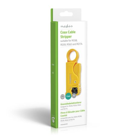 Kábelcsupaszító fogó | Szigetelés Eltávolító Eszköz | Acél / PVC | Fekete / Sárga