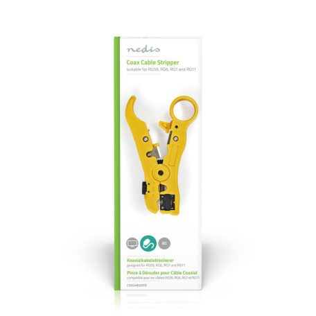 Kábelcsupaszító fogó | Szigetelés Eltávolító Eszköz | ABS / Acél | Fekete / Sárga