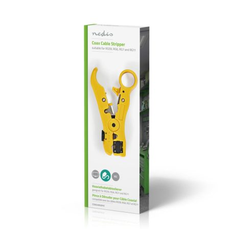 Kábelcsupaszító fogó | Szigetelés Eltávolító Eszköz | ABS / Acél | Fekete / Sárga