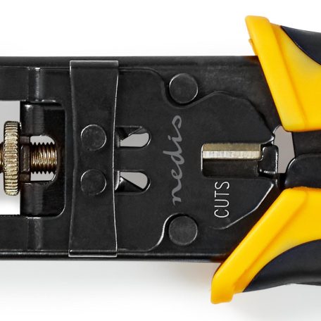 Antenna Kábel Telepítő Eszköz | Krimpelő Eszköz | Fekete / Sárga | ABS / Acél