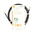 Antenna Kábel | SMA Dugasz | SMA Aljzat | Aranyozott | 50 Ohm | Egyes Árnyékolás | 2.00 m | Kerek | PVC | Fekete | Label