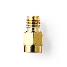   SMA adapter | SMA Aljzat Fordított Polaritás | SMA Dugasz | Aranyozott | 50 Ohm | Egyenes | Réz | Arany | 2 db | Boríték