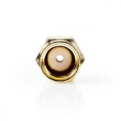   SMA Connector | Egyenes | Dugasz | Aranyozott | 50 Ohm | Bilincs | Bemenő kábel átmérő: 2.55 mm | Fém | Arany | 2 db | Boríték