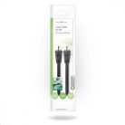 Koaxiális Kábel | IEC (Koax) Dugasz | IEC (Koax) Dugasz | Nikkelezett | 90 dB | 75 Ohm | Dupla Szigeteléssel | 1.50 m | Kerek | PVC | Fekete | Boríték