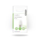 IEC (koax) csatlakozó | Egyenes | Dugasz | Nikkelezett | 75 Ohm | Csavar | Bemenő kábel átmérő: 7.0 mm | Fém / PVC | Fehér | 2 db | Boríték