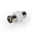 Műholdas és antenna adapter | IEC (Koax) Dugasz | IEC (Koax) Dugasz | Nikkelezett | 75 Ohm | Egyenes | Fém / Műanyag | Fehér | 1 db | Boríték