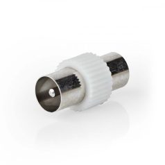   Műholdas és antenna adapter | IEC (Koax) Dugasz | IEC (Koax) Dugasz | Nikkelezett | 75 Ohm | Egyenes | Fém / Műanyag | Fehér | 1 db | Boríték