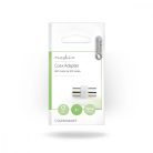 Műholdas és antenna adapter | IEC (Koax) Dugasz | IEC (Koax) Dugasz | Nikkelezett | 75 Ohm | Egyenes | Fém / Műanyag | Fehér | 1 db | Boríték