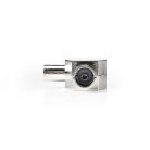 Műholdas és antenna adapter | IEC (Koax) Dugasz | 2x Coax Aljzat | Nikkelezett | 75 Ohm | T elosztó | Fém | Ezüst | 1 db | Boríték