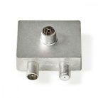 Műholdas és antenna adapter | F Aljzat / IEC (Koax) Dugasz | IEC (Koax) Aljzat | Nikkelezett | 75 Ohm | Egyenes | Fém | Ezüst / Fém | 1 db | Boríték