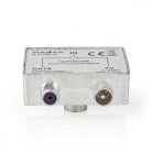 Műholdas és antenna adapter | F Aljzat / IEC (Koax) Dugasz | IEC (Koax) Aljzat | Nikkelezett | 75 Ohm | Egyenes | Fém | Ezüst / Fém | 1 db | Boríték