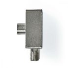Műholdas és antenna adapter | F Aljzat / IEC (Koax) Dugasz | IEC (Koax) Aljzat | Nikkelezett | 75 Ohm | Egyenes | Fém | Ezüst / Fém | 1 db | Boríték