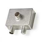 Műholdas és antenna adapter | F Aljzat / IEC (Koax) Dugasz | IEC (Koax) Aljzat | Nikkelezett | 75 Ohm | Egyenes | Fém | Ezüst / Fém | 1 db | Boríték