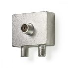 Műholdas és antenna adapter | F Aljzat / IEC (Koax) Dugasz | IEC (Koax) Aljzat | Nikkelezett | 75 Ohm | Egyenes | Fém | Ezüst / Fém | 1 db | Boríték
