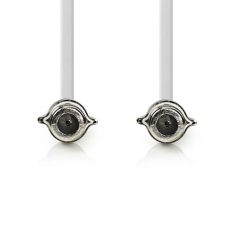   Műhold és antenna kábel | F Aljzat | F Aljzat | Nikkelezett | 75 Ohm | Egyes Árnyékolás | 0.20 m | Lapos | PVC | Fehér | Műanyag Zacskó