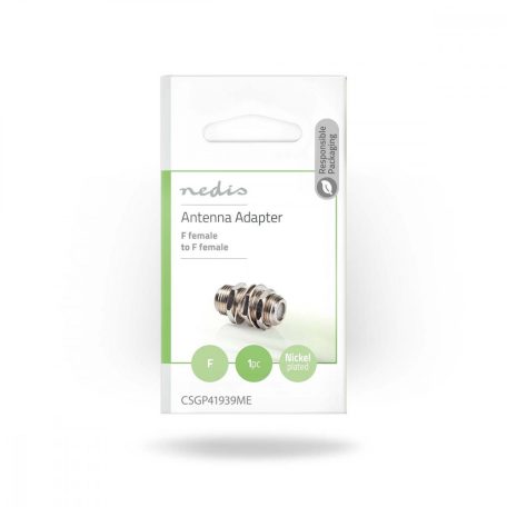 Műholdas és antenna adapter | F Aljzat | F Aljzat | Nikkelezett | 75 Ohm | Egyenes | Fém | Ezüst | 10 db | Boríték