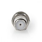 Műholdas és antenna adapter | F Aljzat | F Aljzat | Nikkelezett | 75 Ohm | Egyenes | Fém | Ezüst | 10 db | Boríték