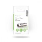 Műholdas és antenna adapter | F Dugasz | IEC (Koax) Aljzat | Nikkelezett | 75 Ohm | Egyenes | Fém | Ezüst | 10 db | Boríték