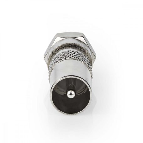 Műholdas és antenna adapter | F Dugasz | IEC (Koax) Dugasz | Nikkelezett | 75 Ohm | Egyenes | Fém | Ezüst | 10 db | Boríték