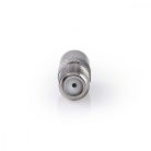 Műholdas és antenna adapter | IEC (Koax) Dugasz | F Aljzat | Nikkelezett | 75 Ohm | Egyenes | Fém | Ezüst | 10 db | Műanyag Zacskó