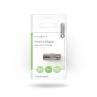 Műholdas és antenna adapter | IEC (Koax) Dugasz | F Aljzat | Nikkelezett | 75 Ohm | Egyenes | Fém | Ezüst | 10 db | Műanyag Zacskó