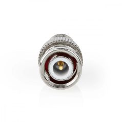   Műholdas és antenna adapter | BNC Dugasz | F Aljzat | Nikkelezett | 75 Ohm | Egyenes | Fém | Ezüst | 10 db | Boríték