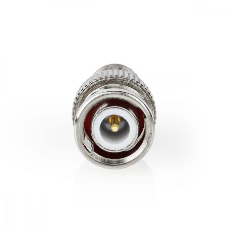 Műholdas és antenna adapter | BNC Dugasz | F Aljzat | Nikkelezett | 75 Ohm | Egyenes | Fém | Ezüst | 10 db | Boríték