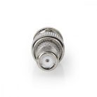 Műholdas és antenna adapter | BNC Dugasz | F Aljzat | Nikkelezett | 75 Ohm | Egyenes | Fém | Ezüst | 10 db | Boríték