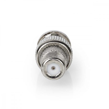Műholdas és antenna adapter | BNC Dugasz | F Aljzat | Nikkelezett | 75 Ohm | Egyenes | Fém | Ezüst | 10 db | Boríték