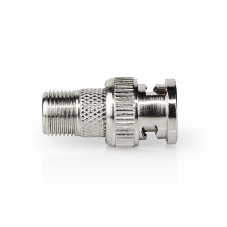 Műholdas és antenna adapter | BNC Dugasz | F Aljzat | Nikkelezett | 75 Ohm | Egyenes | Fém | Ezüst | 10 db | Boríték