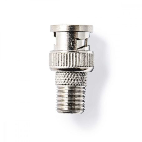 Műholdas és antenna adapter | BNC Dugasz | F Aljzat | Nikkelezett | 75 Ohm | Egyenes | Fém | Ezüst | 10 db | Boríték