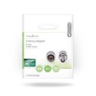 Műholdas és antenna adapter | N Dugasz | BNC Aljzat | Nikkelezett | 50 Ohm | Egyenes | Fém | Ezüst | 10 db | Boríték