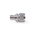 Műholdas és antenna adapter | PL259 Dugasz | BNC Aljzat | Nikkelezett | 75 Ohm | Egyenes | Fém | Ezüst | 10 db | Műanyag Zacskó