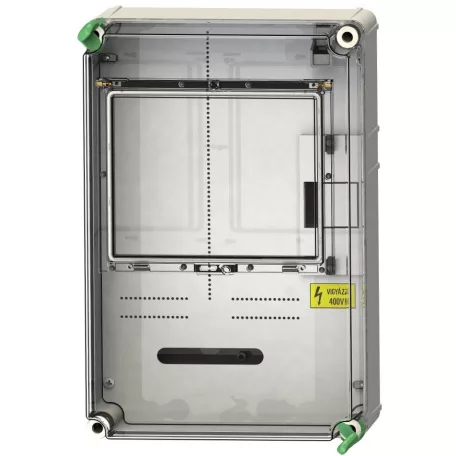 Csatári Plast PVT 3045 Fm-CS 1F mérőszekrény,  M63A csoportos mérés modul, Eon engedélyes fogyasztásmérő szekrény, CSP21.t108