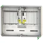 Csatári Plast CSP21.T111 Új PVT 6045 Á-V Fm-CS 2x1-3f vezérel mérőhely EON engedélyes fogyasztásmérő szekrény M63A és V32A csoportos mérés
