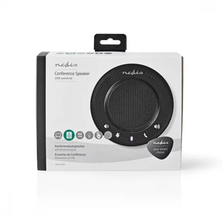 Konferencia hangszóró | Max. teljesítmény: 7.5 W | Feszültség forrás típusa: USB-áramellátású | Csatlakozó kimenet: 1x 3.5 mm Audió Ki | Csatlakozó: USB 2.0