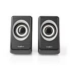 PC-hangszóró | 2.0 | 18 W | 3.5 mm Dugasz | USB-áramellátású | Hangerő szabályozás | Csatlakozó kimenet