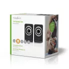 PC-hangszóró | 2.0 | 18 W | 3.5 mm Dugasz | USB-áramellátású | Hangerő szabályozás | Csatlakozó kimenet