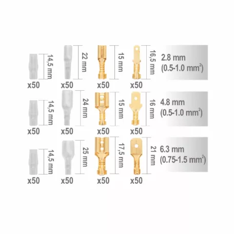 Home CSSASET csúszósaru készlet, szigeteléssel, 300 db, tároló doboz