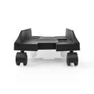 Asztali számítógép állvány | állítható szélesség / Dönthető Forgatható | 14.5 - 24.2 cm | 20 kg | Fém / Műanyag | Fekete