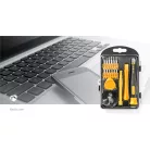 Telefon/tablet javító készlet | 17-in-1 | Okostelefon / PC / Tabletta | Philips bitek | Retesz bitek | Pentalobe bitek | Háromszárnyú bit