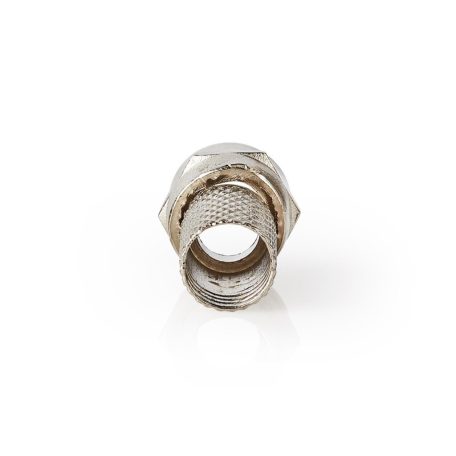 F-csatlakozó | Egyenes | Dugasz | Nikkelezett | 75 Ohm | Rácsavarható | Bemenő kábel átmérő: 7.5 mm | Zinc Alloy | Ezüst | 25 db | Műanyag Zacskó