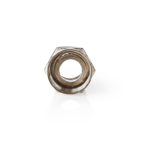 F-csatlakozó | Egyenes | Dugasz | Nikkelezett | 75 Ohm | Rácsavarható | Bemenő kábel átmérő: 7.5 mm | Zinc Alloy | Ezüst | 25 db | Műanyag Zacskó
